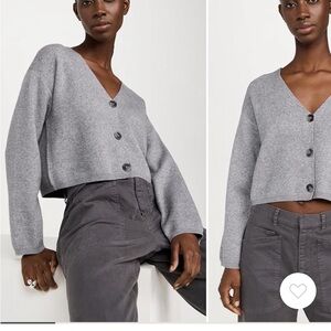 Zsupply Gray Button-Up Women's Sweater